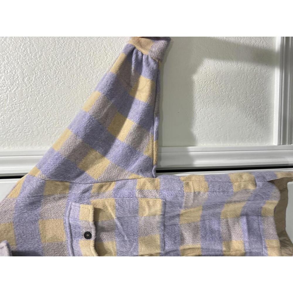 NWT Princess Polly Keelee Purple Plaid Oversized Jacket- Size Small/Medium - Picture 5 of 9